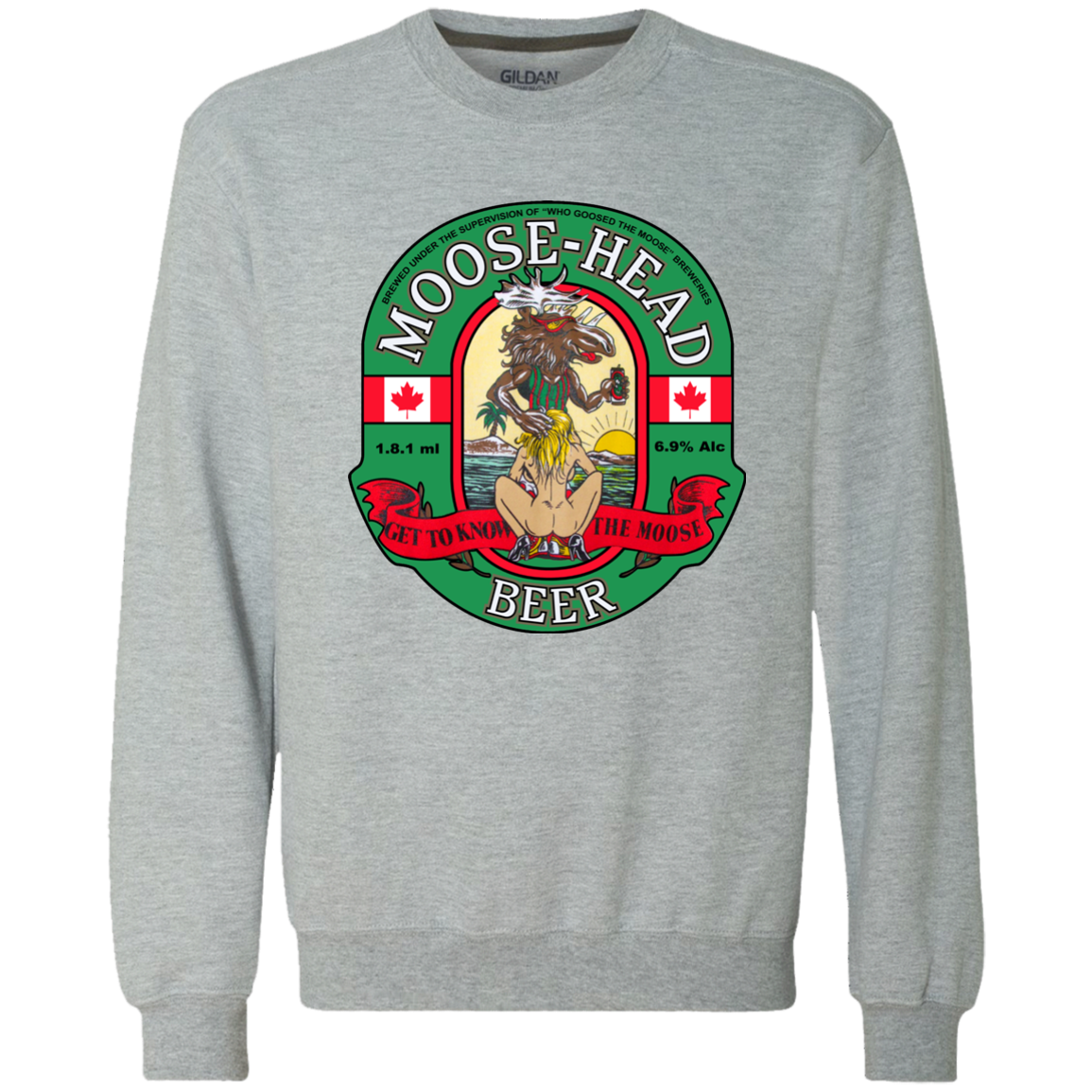 NAUGHTY MOOSE-HEAD BEER